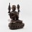 Hand Carved Copper in Oxidation Finish Guru Tsongkhapa Statue