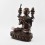 Hand Carved Copper in Oxidation Finish Guru Tsongkhapa Statue