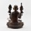 Hand Carved Copper in Oxidation Finish Guru Tsongkhapa Statue