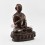 Hand Carved Copper in Oxidation Finish Guru Tsongkhapa Statue