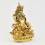 Hand Made Copper Alloy with 24 Karat Gold Gilded Yellow Dzambhala Statue 9" Yellow Dzambhala Statue