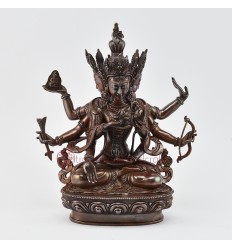 Hand Made Oxidized Copper Alloy Namgyalma Buddha Statue Statue