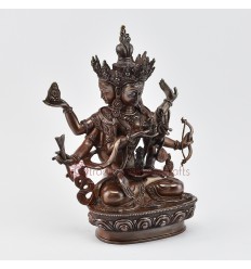 Hand Made Oxidized Copper Alloy Namgyalma Buddha Statue Statue