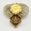 Hand Crafted Tibetan Buddhist Sacred Ritual Sterling Gold Plated Silver Green Tara & Chenrezig Ghau / Pendant / Prayer Box