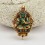 Hand Carved Green Tara & Chenrezig Silver Ghau Tibetan Shrine Prayer Box Pendant