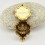  Hand Carved Tibetan Buddhist Sacred Ritual Sterling Gold Plated Silver Manjushri & Chenrezig Ghau / Pendant / Prayer Box