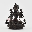 Copper Alloy in Oxidation Finish4" Green Tara / Dholma Statue