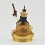 Hand Made Copper Alloy with Gold Gilded 9.5" Guru Rinpoche Statue