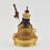 Hand Made Copper Alloy with Gold Gilded 9.5" Guru Rinpoche Statue
