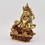 Hand Made Copper Alloy with Partly Gold Gilded Yellow Dzambhala Statue