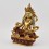 Hand Made Copper Alloy with Partly Gold Gilded Yellow Dzambhala Statue