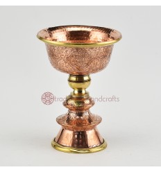 Hand Made Copper Alloy with Brass 4" Butter Lamp