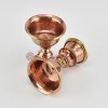 Hand Made Copper Alloy with Brass 3" Butter Lamps Set