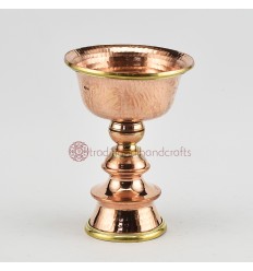 Hand Made Copper Alloy with Brass  4" Butter Lamp