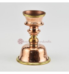 Hand Made Copper Alloy with Brass  4" Butter Lamp