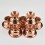 Hand Made  Copper Alloy 7 Bowls 3.25" Offering Bowls - Tings Set