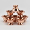 Hand Made  Copper Alloy 8 Bowls 3.25" Offering Bowls - Tings Set
