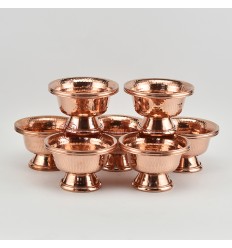 Hand Made Copper Alloy 7 Bowls 4" Offering Bowls - Tings Set