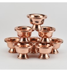 Hand Made Copper Alloy 8Bowls 4" Offering Bowls - Tings Set