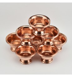 Hand Made Copper Alloy 8Bowls 4" Offering Bowls - Tings Set