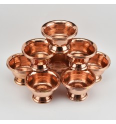 Hand Made Copper Alloy 8 Bowls 4.25" Offering Bowls - Tings Set