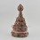 Hand Carved Copper Alloy with Silver Plating and Siko Design 12" Ritual Offering Mandala Set