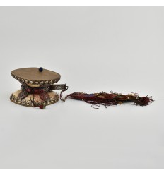 Hand Made Buddhist Tibetan Ritual Chod Drum Damaru