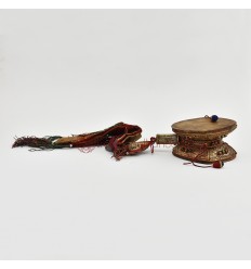 Hand Made Buddhist Tibetan Ritual Chod Drum – Damaru