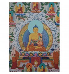 Hand Painted 35 Buddhas of Confession Thangka Painting