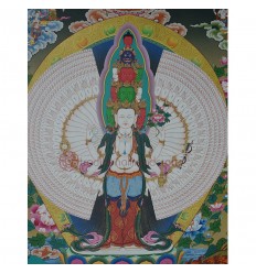 Hand Painted 1000 Armed Avalokiteshvara Thangka Painting