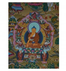 Hand Painted Buddha Life Story Thangka Painting