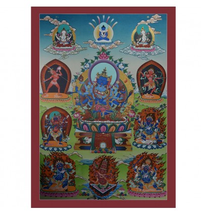 Hand Painted Guhyasamaja Thangka Painting