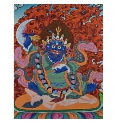 Hand Painted Karzopa / BernagchenMahakala Thankga Painting