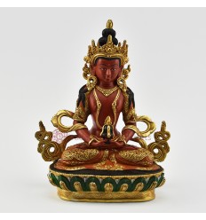 Hand Painted 24 Karat Gold Gilded Aparmita / Amitayus / Tsepame Statue