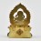 Hand Carved Gold Plated Yellow Dzambhala Silver Statue