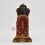 Hand Painted  Copper Alloy with 24 Karat Gold Gilded 8.5" Rato Machhindranath Statue
