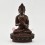 Hand Made Copper Alloy in Oxidation Finish 8.5" Vairochana Buddha Statue