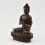 Hand Made Copper Alloy in Oxidation Finish 8.5" Vairochana Buddha Statue