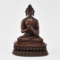 Hand Made Copper Alloy in Oxidation Finish 6" Vairocana Buddha Statue