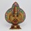 Fine Quality 14.5" Hand Carved 1000 Armed Avalokiteshvara/Chenrezig Partly Gold Gilded Copper Face Gold Painted