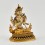 Gold Plated and Hand Painted 6" Chenrezig / Four Armed Avalokiteshvara Statue