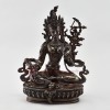 Hand Made Oxidized Copper Alloy 9" Red Tara Statue