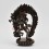 Hand Made  8" Magic Labdron (Damaru) Jogini Oxidized Copper Alloy Statue 