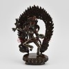 Hand Made  8" Magic Labdron (Damaru) Jogini Oxidized Copper Alloy Statue 