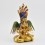 Hand Made Copper Alloy with 24 Karat Gold Gilded 9.5" Nag Kanya Statue