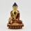 Fine Quality Copper Alloy with 24 Karat Gold Gilded 8.5" Medicine Buddha Statue