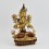 Hand Made Copper Alloy with Gold Gilded 9" Two Armed Prajnaparamita Statue