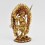 Hand Made Copper Alloy with Partly Gold Gilded 7.75" Simha Mukhi Jogini Statue