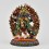 Hand Made Copper Alloy with Beautifully Hand Painted 5.5" Black Mahankala Statue