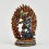 Hand Crafted Copper Alloy with Beautifully Hand Painted 5.5" Yama Dharmaraja Statue